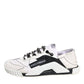 Dolce & Gabbana White Black NS1 Low Top Sneakers Shoes