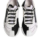 Dolce & Gabbana White Black NS1 Low Top Sneakers Shoes
