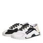 Dolce & Gabbana White Black NS1 Low Top Sneakers Shoes