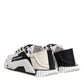 Dolce & Gabbana White Black NS1 Low Top Sneakers Shoes