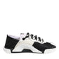 Dolce & Gabbana White Black NS1 Low Top Sneakers Shoes