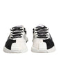 Dolce & Gabbana White Black NS1 Low Top Sneakers Shoes