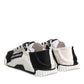Dolce & Gabbana White Black NS1 Low Top Sneakers Shoes