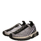 Dolce & Gabbana Silver Rhinestones Sorrento Sneakers Shoes