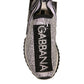 Dolce & Gabbana Silver Rhinestones Sorrento Sneakers Shoes