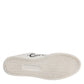 Dolce & Gabbana White Leather Heart Embellished Sneakers Shoes