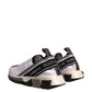 Dolce & Gabbana White Black Slip On Sorrento Sneakers Shoes