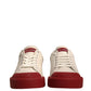 Dolce & Gabbana Shoes White Leather Logo Portofino Sneakers