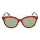 Serengeti Orange Plastic Sunglasses