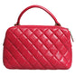 Chanel Pink Seal Matelasse Chain CC Lamb Skin Leather Bag