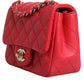 Chanel Pink Matelasse Chain Shoulder Lambskin Purse Mini