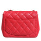 Chanel Pink Matelasse Chain Shoulder Lambskin Purse Mini