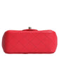 Chanel Pink Matelasse Chain Shoulder Lambskin Purse Mini