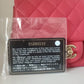 Chanel Pink Matelasse Chain Shoulder Lambskin Purse Mini