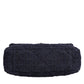 Chanel Dark Blue Medium Flap Tweed CC Gold Gray Chain Shoulder Bag