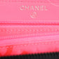 Chanel Black Quilted Leather Logo CC Continental Zip Wallet Womens Wallet