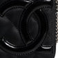 Chanel Black Quilted Leather Logo CC Continental Zip Wallet Womens Wallet