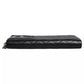 Chanel Black Quilted Leather Logo CC Continental Zip Wallet Womens Wallet