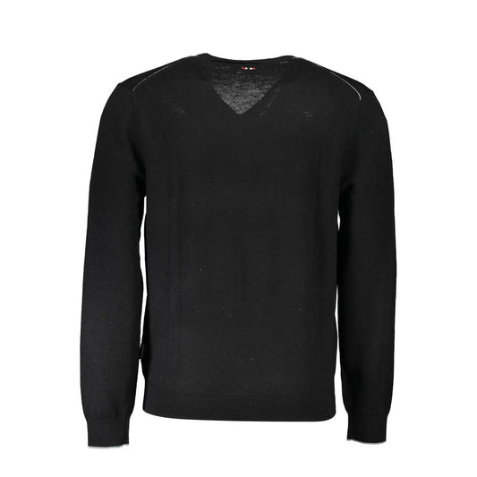 Napapijri Black Wool Men Sweater