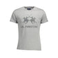 La Martina Gray Cotton Men T-Shirt