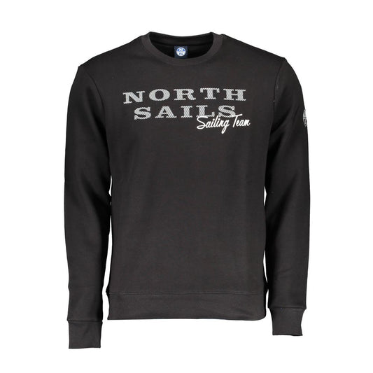 North Sails Black Cotton Men Sweater