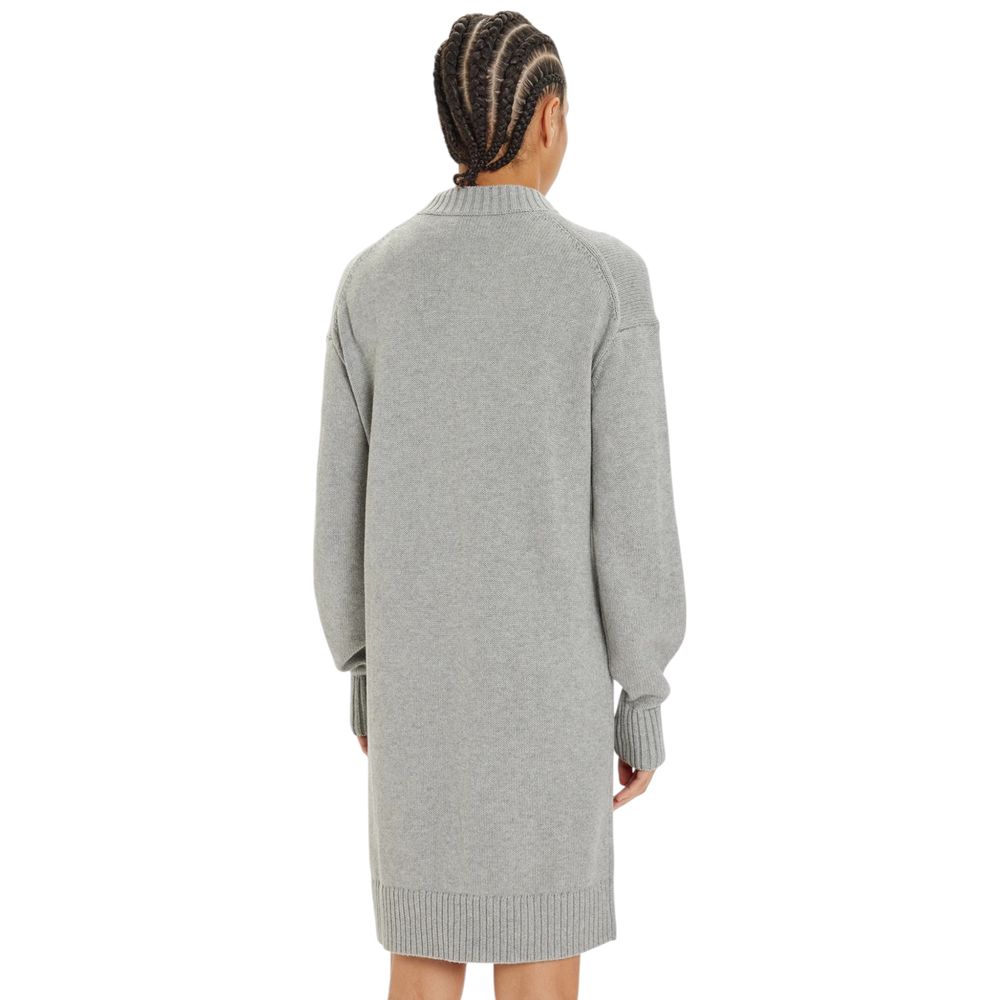 Calvin Klein Jeans Gray Cotton Cotton Dress