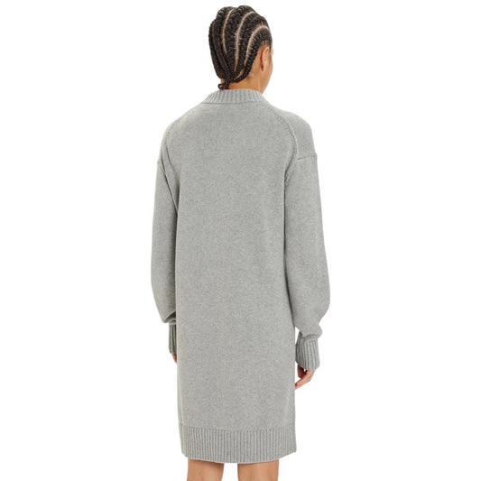 Calvin Klein Jeans Gray Cotton Cotton Dress