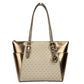 Michael Kors Charlotte Large Leather Top Zip Tote Bag Purse Rose Gold