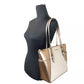 Michael Kors Charlotte Large Leather Top Zip Tote Bag Purse Rose Gold