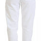 Dolce & Gabbana White Cotton Women Sweatpants Trouser Pants