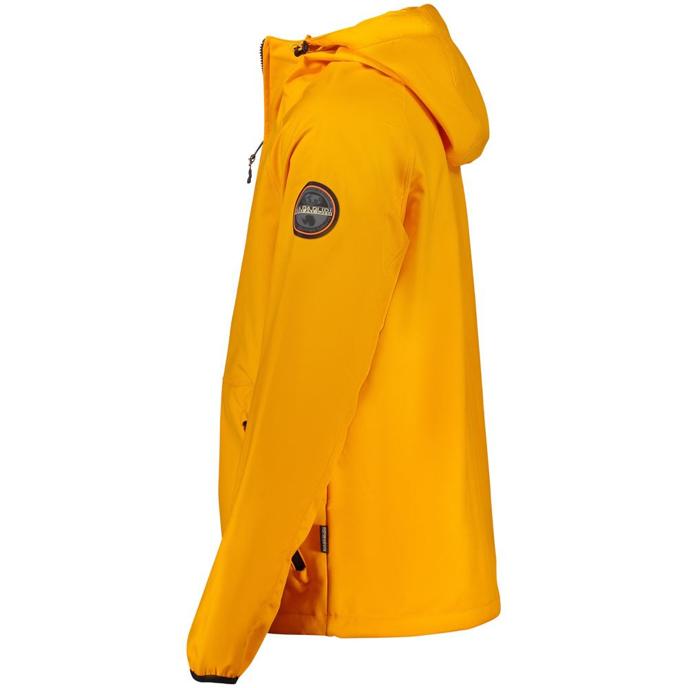 Napapijri Orange Polyester Men Jacket