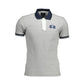 La Martina Gray Cotton Men Polo Shirt