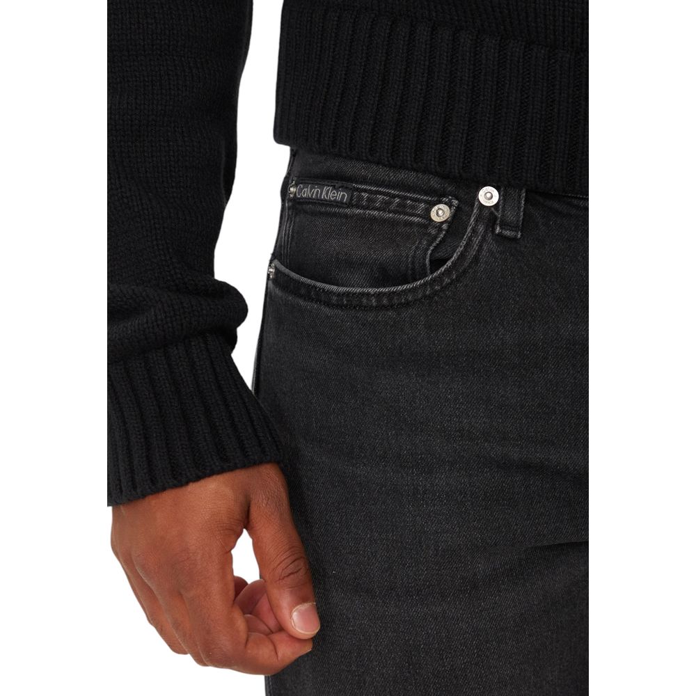 Calvin Klein Jeans Black Cotton Jeans & Pant