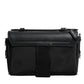 Dolce & Gabbana Black Logo Plaque Leather Buckled Shoulder Crossbody Bag