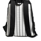 Dolce & Gabbana Black White Vulcano Royal King Print Men Backpack Bag