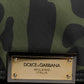 Dolce & Gabbana Green Nylon Leopard Print Shell Messenger Crossbody Bag