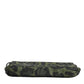Dolce & Gabbana Green Nylon Leopard Print Shell Messenger Crossbody Bag