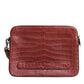 Dolce & Gabbana Bordeaux Croc Leather Logo Plaque Men Briefcase Bag