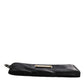 Dolce & Gabbana Black Nylon Logo Plaque Keyring Pouch Clutch Bag