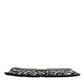 Dolce & Gabbana Multicolor Leopard Jacquard Logo Plaque Men Pouch Bag