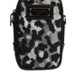 Dolce & Gabbana Multicolor Camouflage Jacquard Logo Plaque Crossbody Bag
