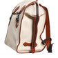 Dolce & Gabbana Beige Brown Canvas Leather EDGE Travel Men Back Pack Bag