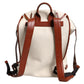 Dolce & Gabbana Beige Brown Canvas Leather EDGE Travel Men Back Pack Bag