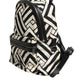 Dolce & Gabbana Black White Nylon Leather Travel Back Pack Bag