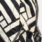 Dolce & Gabbana Black White Nylon Leather Travel Back Pack Bag
