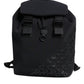 Dolce & Gabbana Black Neoprene Nylon DG Logo School Backpack Bag