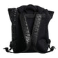 Dolce & Gabbana Black Neoprene Nylon DG Logo School Backpack Bag