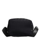 Dolce & Gabbana Black Neoprene Nylon DG Logo School Backpack Bag