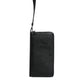 Dolce & Gabbana Black Calfskin Leather Logo Zip Around Continental Wallet