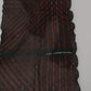 Costume National Black Red Viscose Foulard Branded Scarf